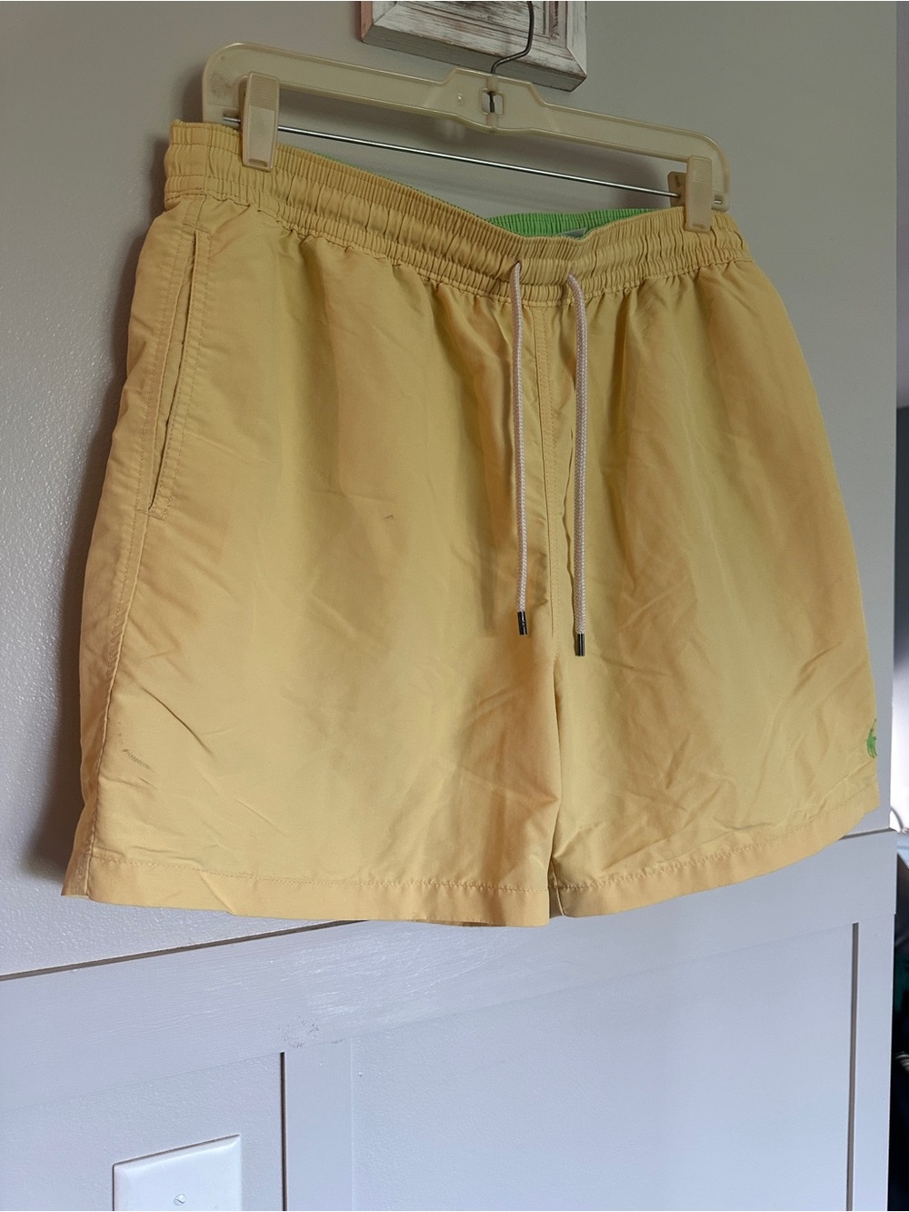 Ralph Lauren Polo Men's Yellow Drawstring Shorts